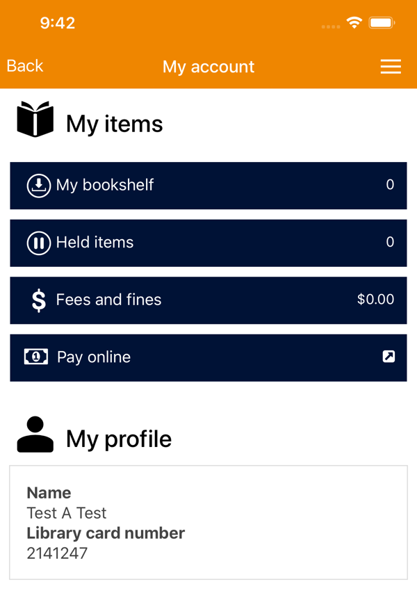 You can now add a button to My Account-