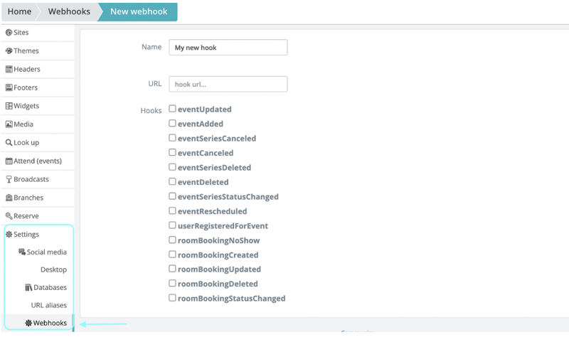 Additional webhooks are now available for Reserve
