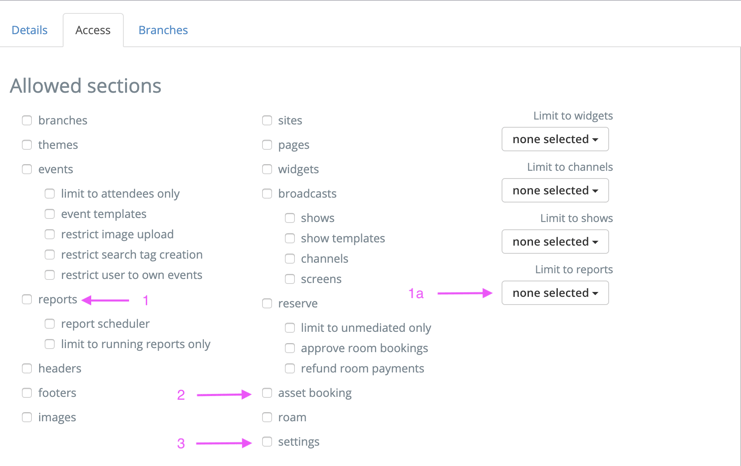 Schedule User Permissions