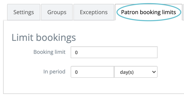 Schedule appointment limits