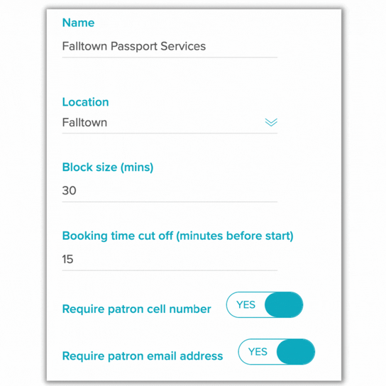 schedule button
